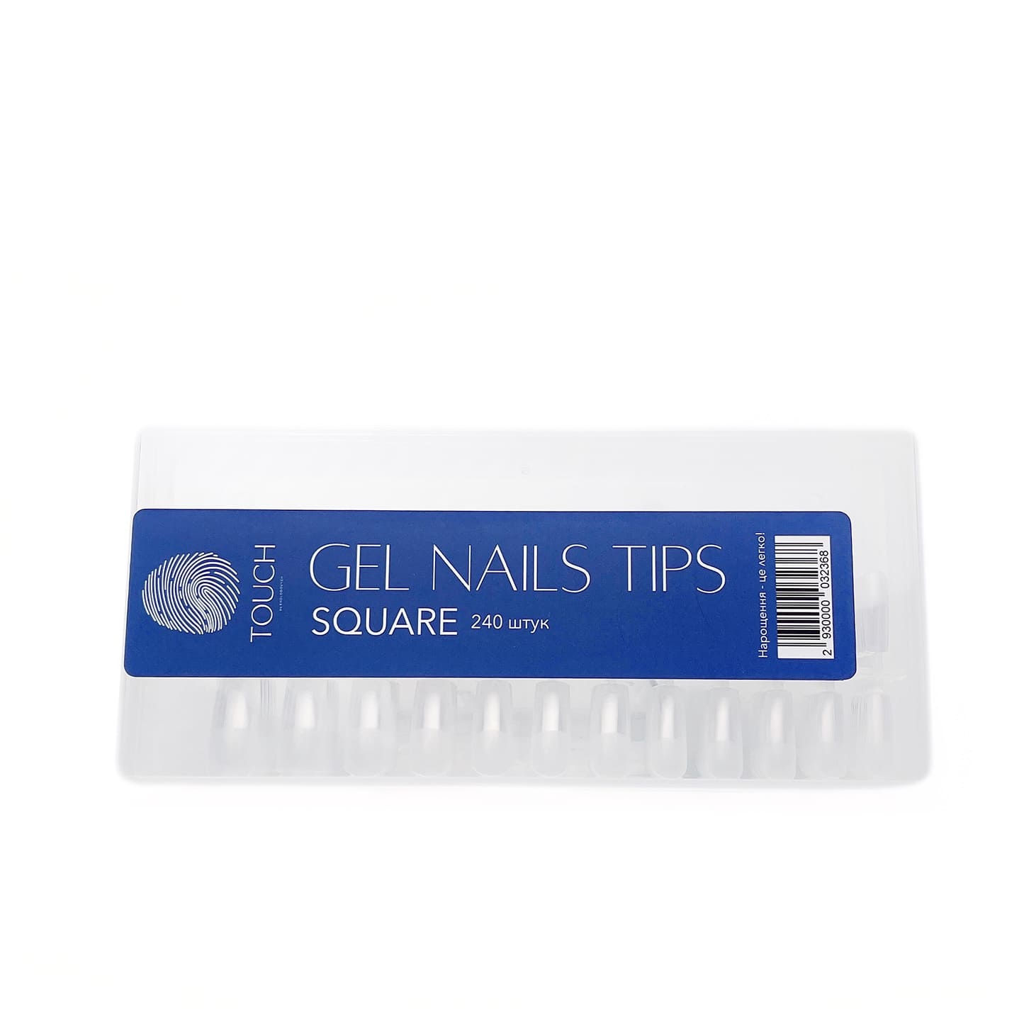 Touch Nail Tips for Extestion Square 240pcs