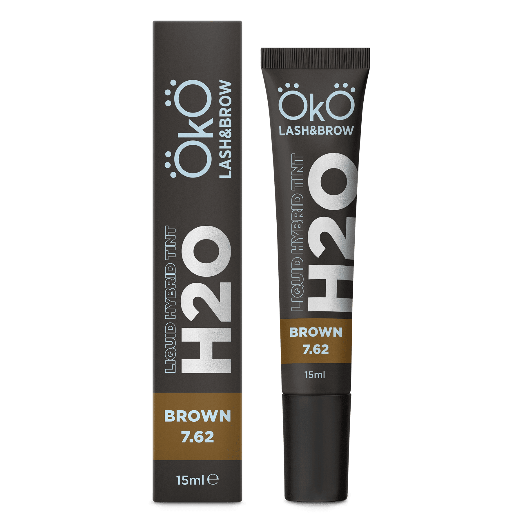 Dye for eyebrow and eyelash H20 Liquid Hybrid Tint Brown 7.62