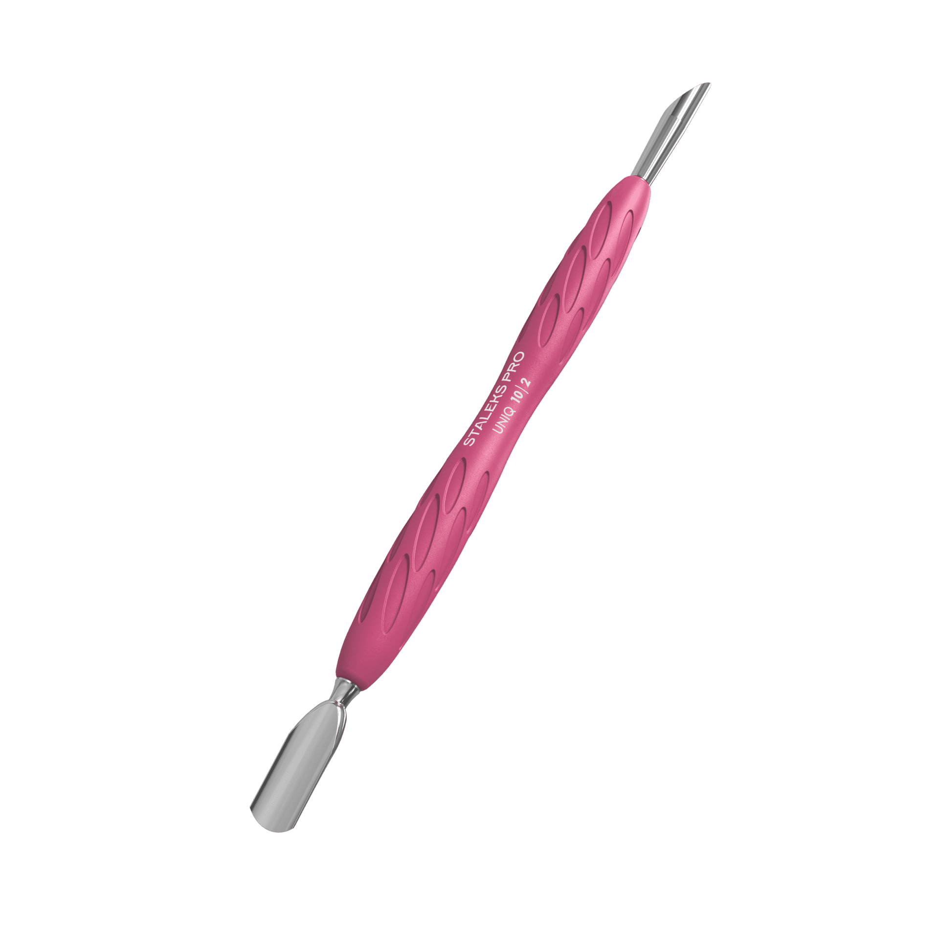 nagelhautschieber mit silikongriff "gummy" uniq 10 typ 2 (schmaler runder schieber + schräger schieber)