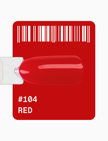 Adore Гель-лак - red #104, 12 мл 
