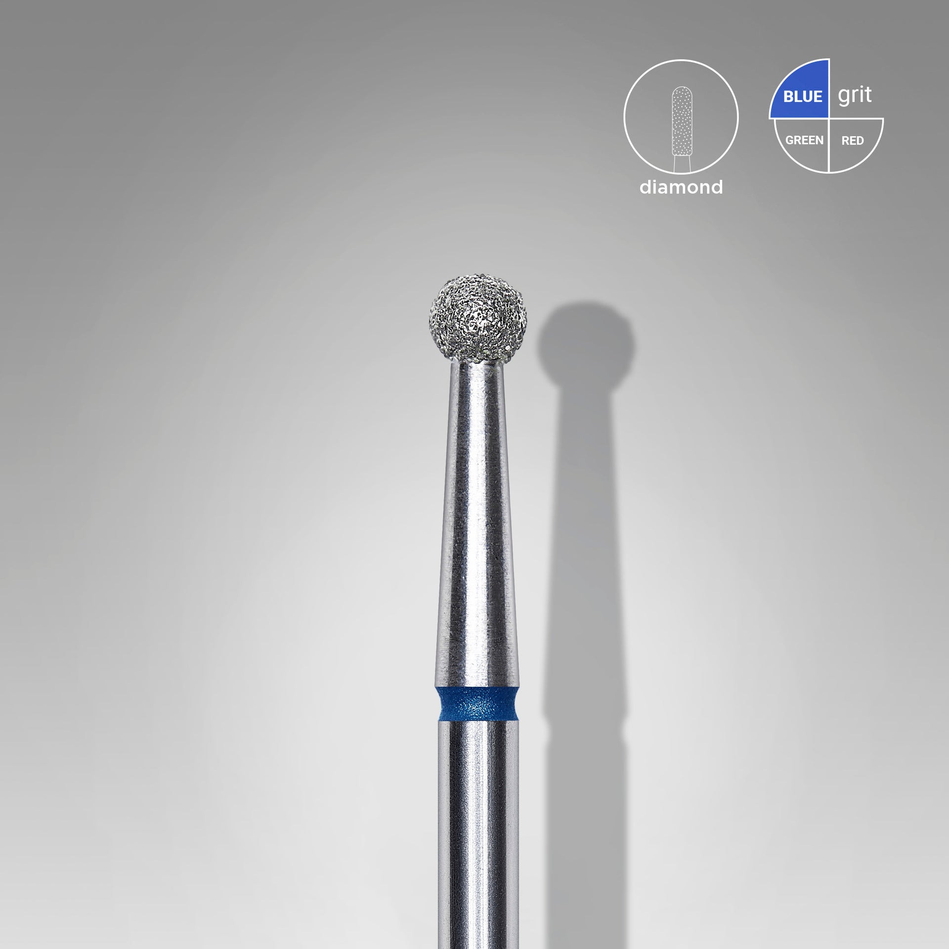 STALEKS EXPERT Diamantfräser Kugel blau, Durchmesser 2,7 mm