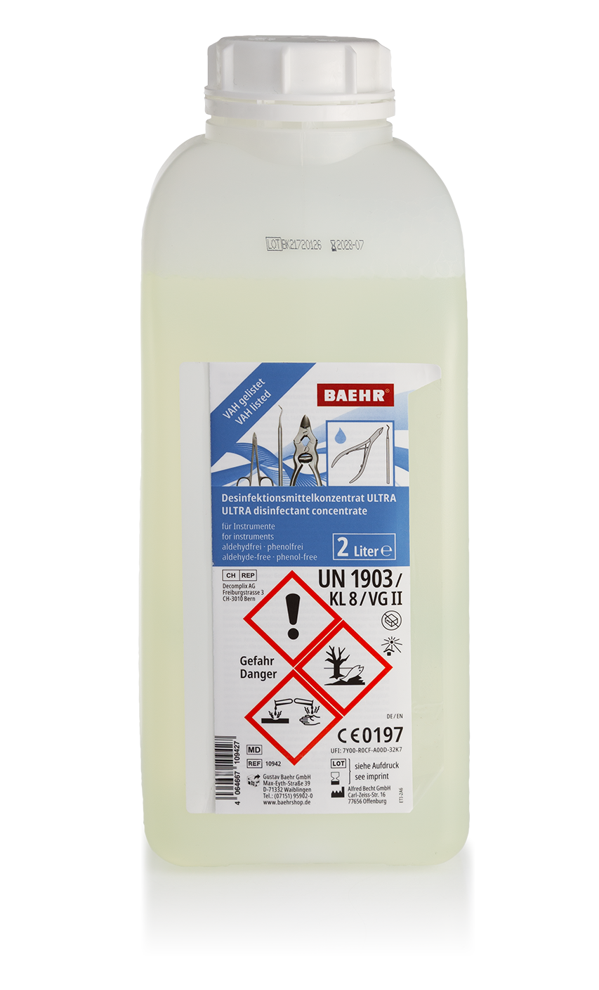 Desinfektionsmittelkonzentrat ULTRA für Instrumente, 2.000 ml