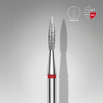 Diamantfräse Spitze Flamme Rot EXPERT Kopfdurchmesser 2.3 Mm / Arbeitsteil 8 Mm
