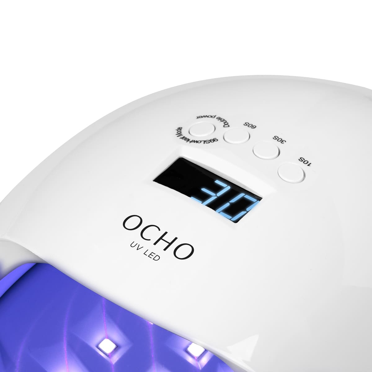 uv led ocho nÄgel x13 65w weiß mit spiegelboden