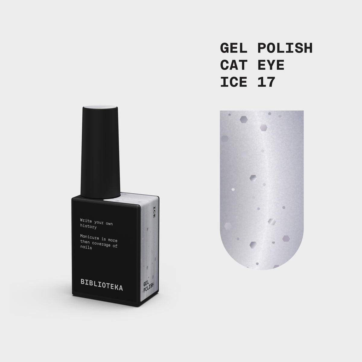 Biblioteka Gel Polish Cat Eye #17 ICE, 10 ml