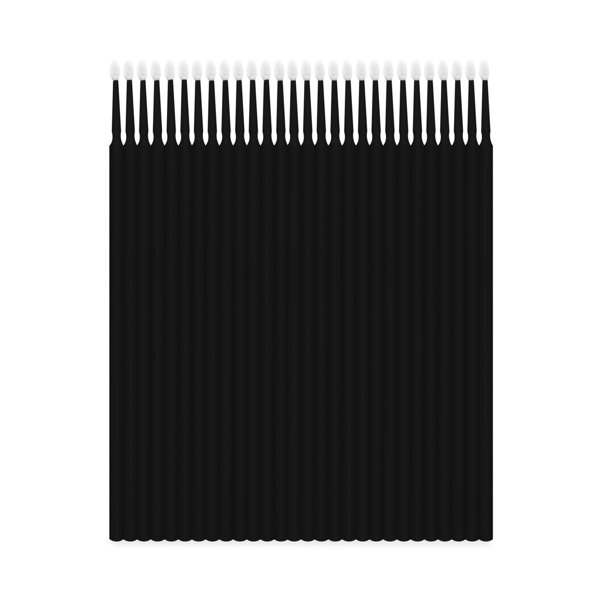 Microbrush-Applikatoren Schwarz (Groß) – 100 Stück.