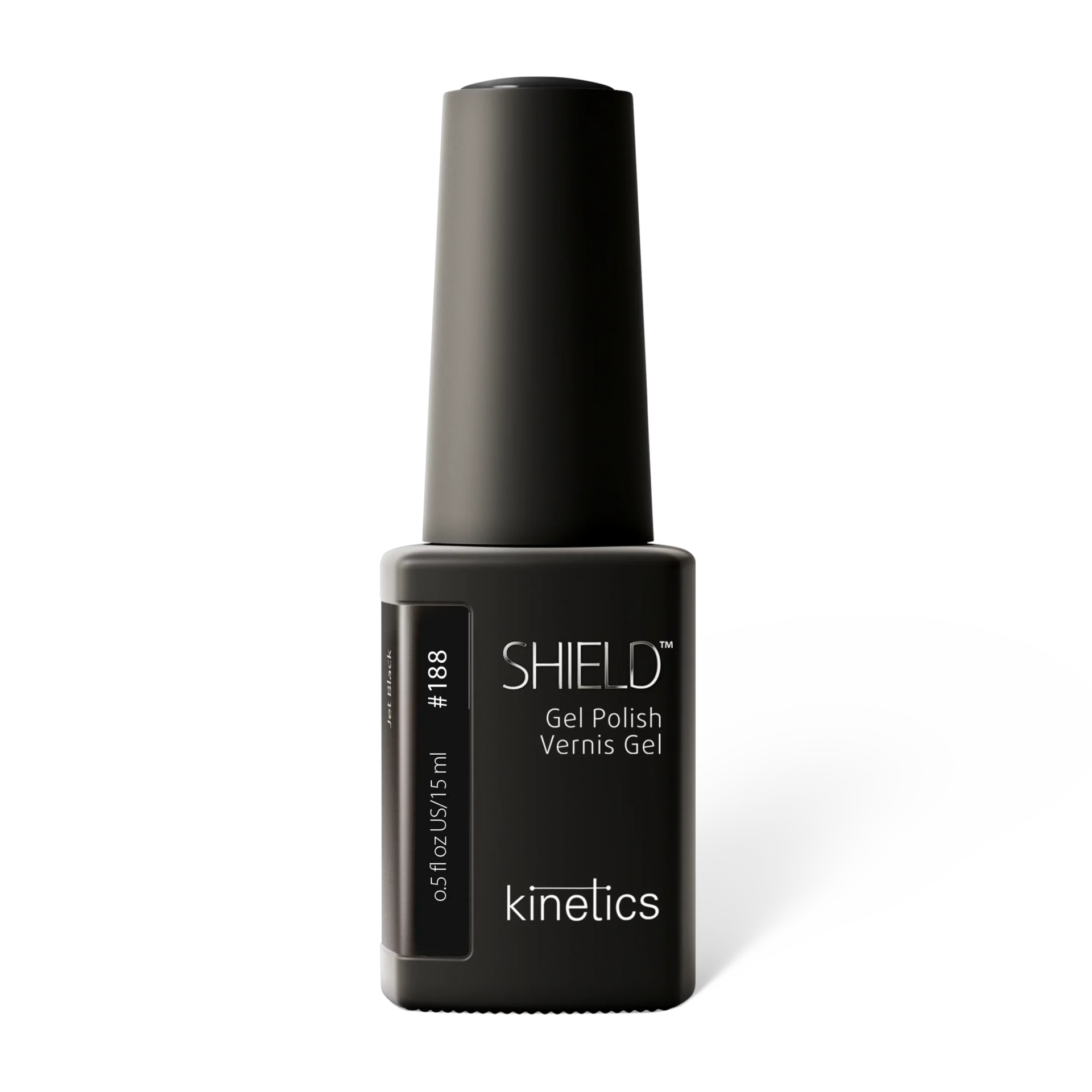Kinetics Gel Polish Jet Black #188, 15 ml