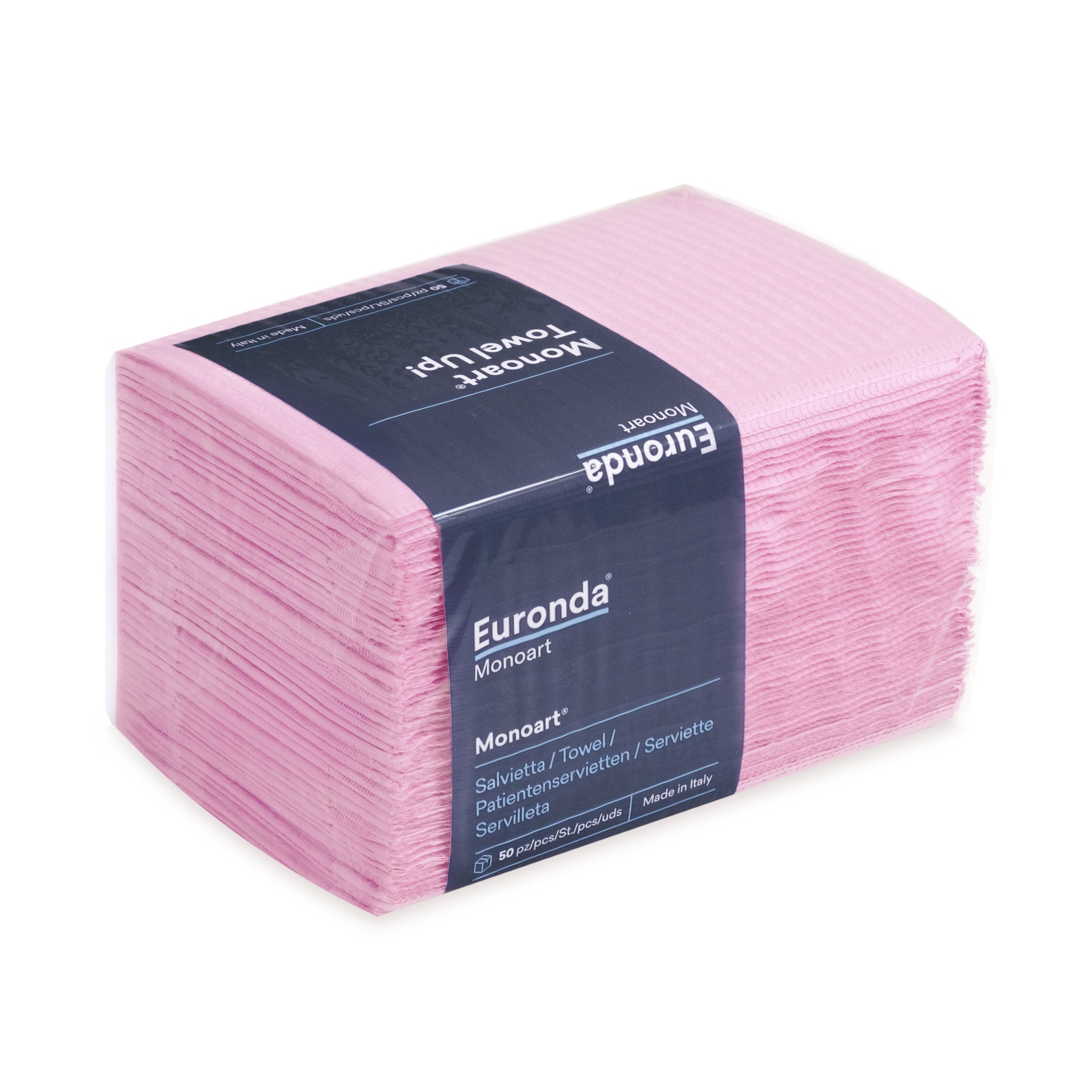 Euronda Papier-Folien-Servietten Towel Up! rosa, 50 Stk