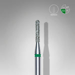 STALEKS EXPERT Diamantfräser „Abgerundeter Zylinder“ grün, Durchmesser 1,4 mm, Arbeitsteil 8 mm