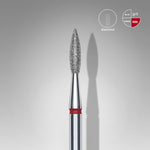 Diamantfräse "Spitze Flamme" Rot, Durchmesser 2.1 Mm / Arbeitsteil 8 Mm