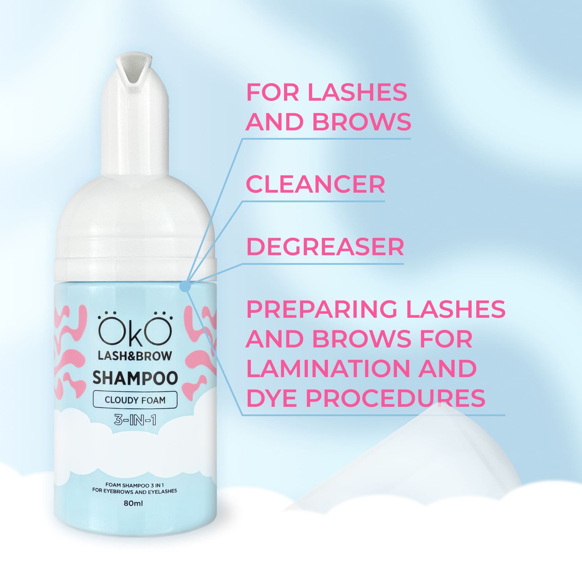 oko shampoo cloudy foam 3 in 1