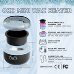mini wax heater oko black