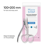 Sterilisationsbeutel Microstop mit Indikator der Klasse 4, 100×200 mm, 100 Stk.