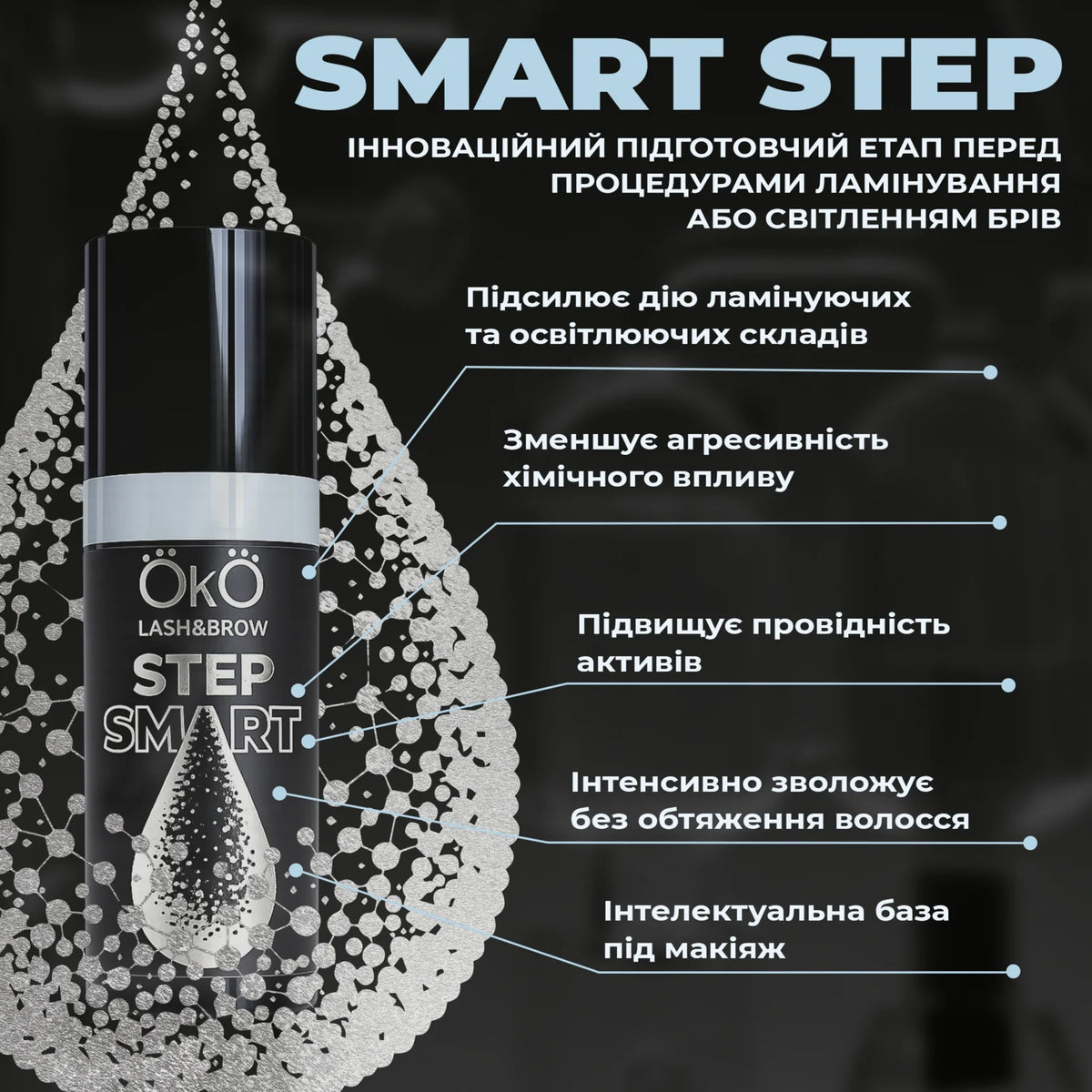 Активатор для ламинирования и осветления SMART STEP OKO Lash&Brow, 10 мл