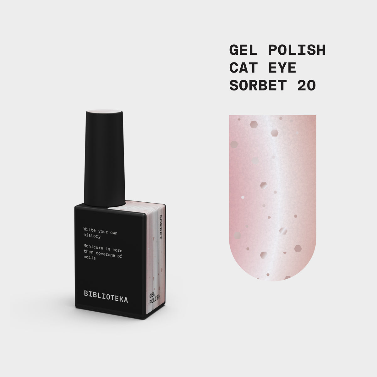 Biblioteka Gel Polish Cat Eye #20 SORBET, 10 ml
