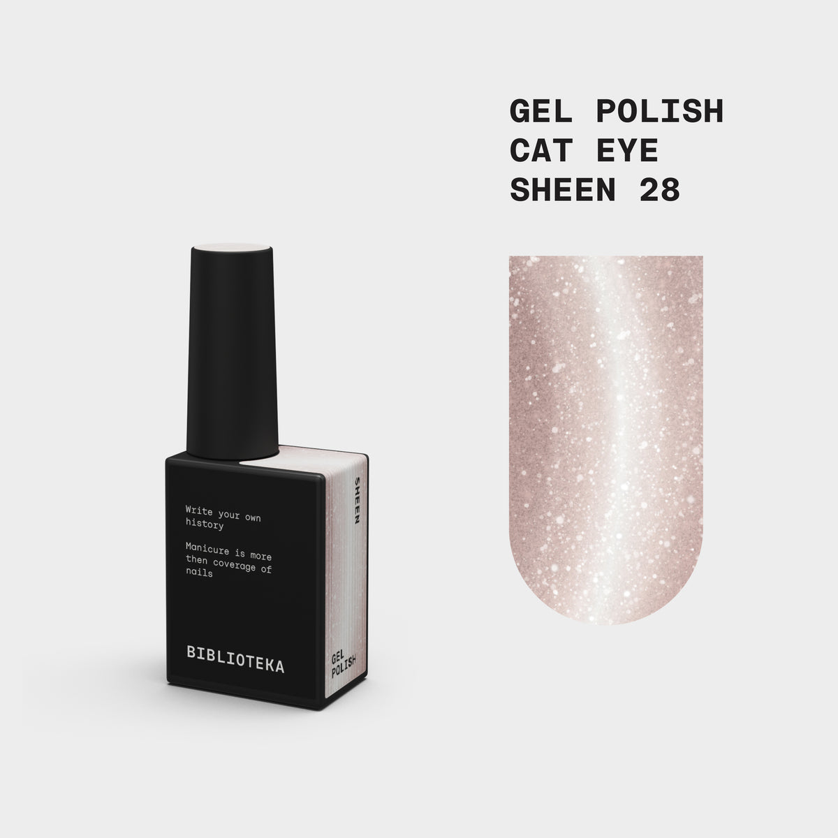 Biblioteka Gel Polish Cat Eye #28 SHEEN, 10 ml