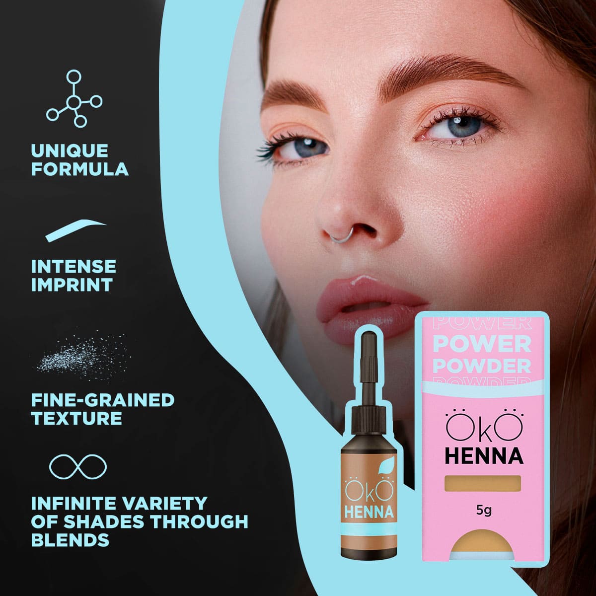 oko power powder, 01 light brown