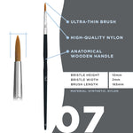 ultra thin brush oko #7 black edition