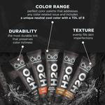 eyebrow and eyelash dye set h20 liquid hybrid tint