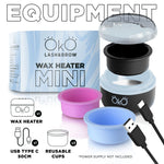 mini wax heater oko black