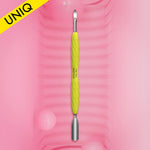 STALEKS UNIQ 10 TYPE 6 — маникюрный пушер Gummy: широкий закруглённый пушер и заострённый конец
