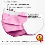 arnomed mundschutz typ iir op mundschutz mit gummiband i pink