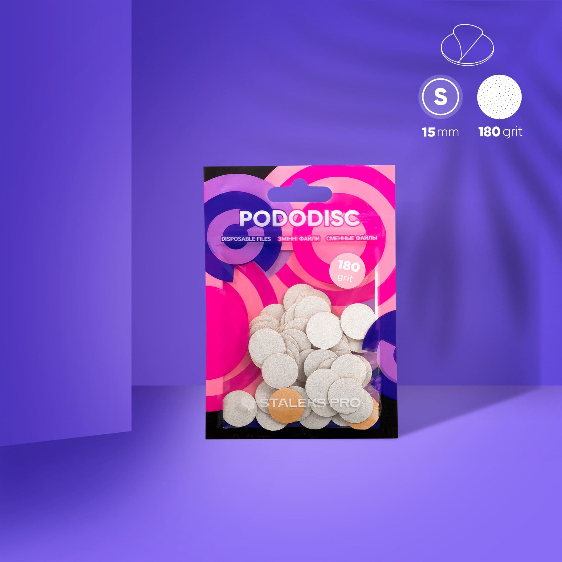 Ersatzfeilen Für Pedikür-Scheibe PODODISC STALEKS PRO S (50 Stück)