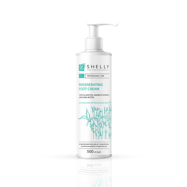 Regenerierende Fußcreme mit Allantoin, Bambusextrakt und Sheabutter Shelly, 500 ml