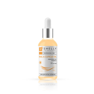 Масло для ногтей и кутикулы с экстрактом грейпфрута и витамином А Shelly 30 мл