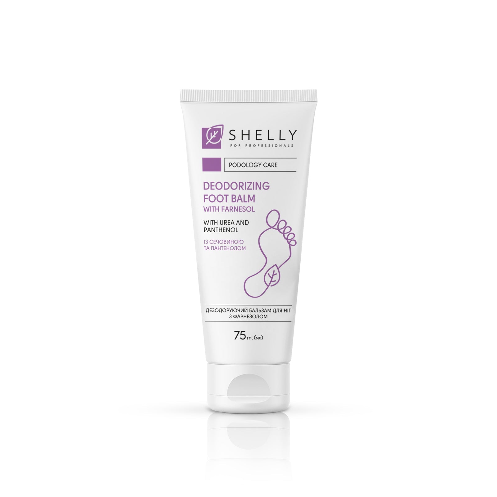 Shelly desodorierender Fußbalsam mit Farnesol, 75 ml