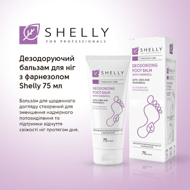 Shelly desodorierender Fußbalsam mit Farnesol, 75 ml