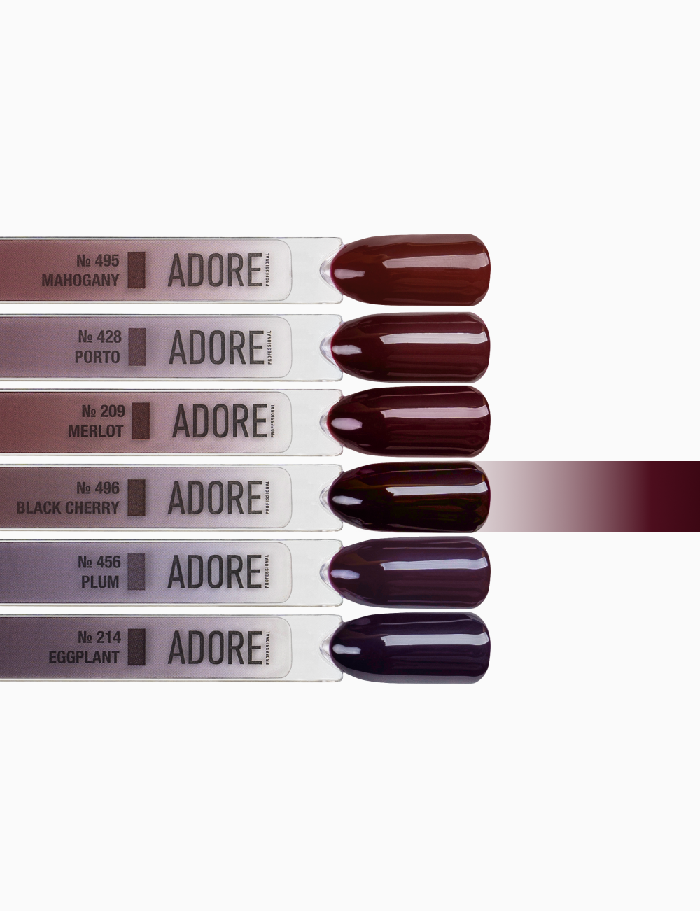 Adore Gel Polish black cherry #496, 12 ml