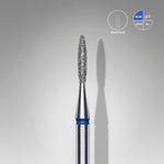 Diamantfräse "Spitze Flamme" Blau, Durchmesser 1.6 Mm / Arbeitsteil 8 Mm