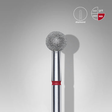 Diamantfräse "Kugel" Rot, Durchmesser 5 Mm