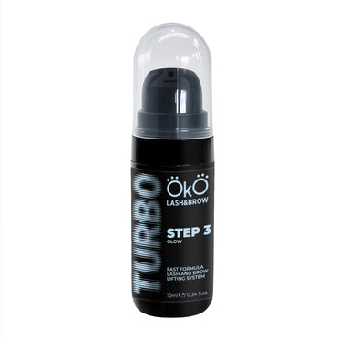 Laminierungsmittel für Wimpern und Augenbrauen TURBO STEP 3 GLOW, 10 ml