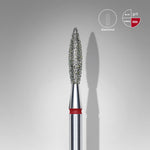 Diamantfräse "Flamme" Rot, Durchmesser 2.3 Mm / Arbeitsteil 10 Mm