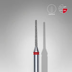 STALEKS EXPERT Diamantfräser „Nadel“ rot, Durchmesser 1 mm, Arbeitsteil 10 mm