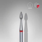 STALEKS EXPERT Diamantfräser "Tropfen" rot, Durchmesser 2,3 mm, Arbeitsteil 5 mm