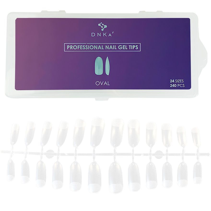 DNKa' Professional Nail Gel Tips Oval 240pcs