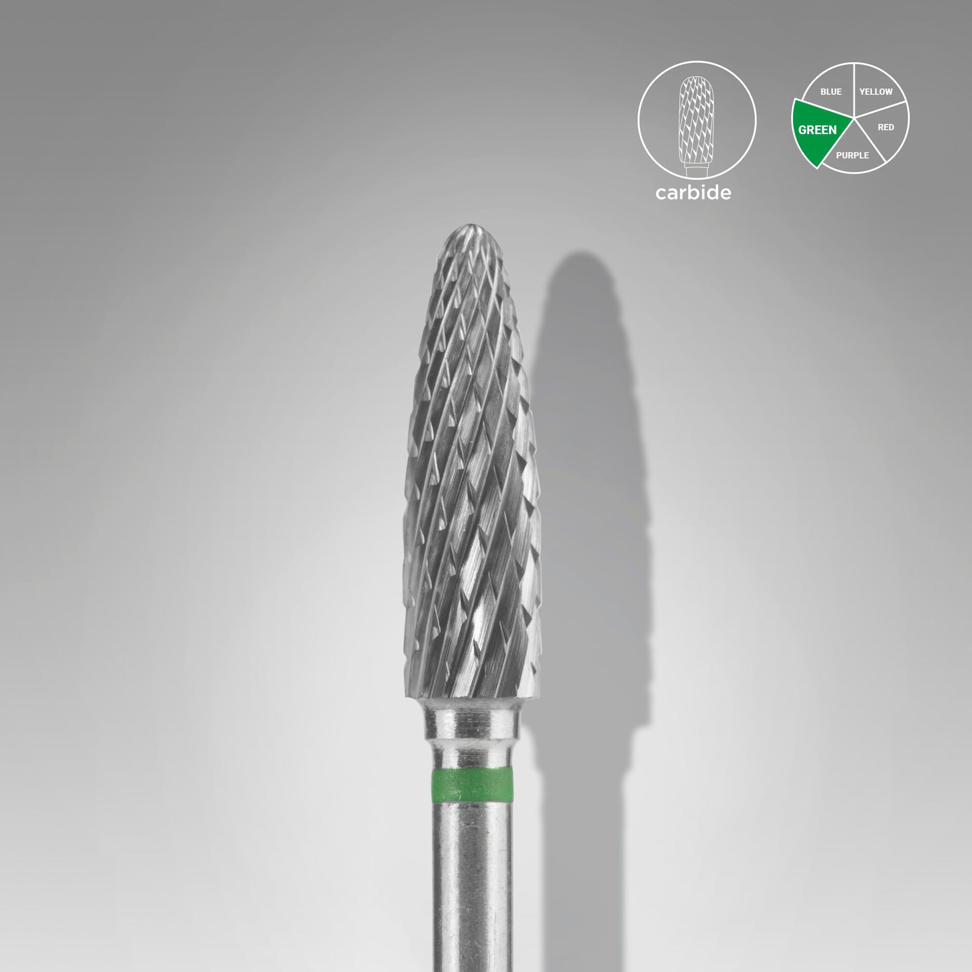 Hartmetall-Fräse Mais Grün EXPERT Kopfdurchmesser 4 Mm / Arbeitsteil 14 Mm