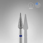 Diamantfräse "Spitzbirne" Blau, Durchmesser 4 Mm / Arbeitsteil 12 Mm