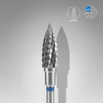 Hartmetallfräse "Flamme" Blau EXPERT, Durchmesser 5 Mm / Arbeitslänge 13,5 Mm