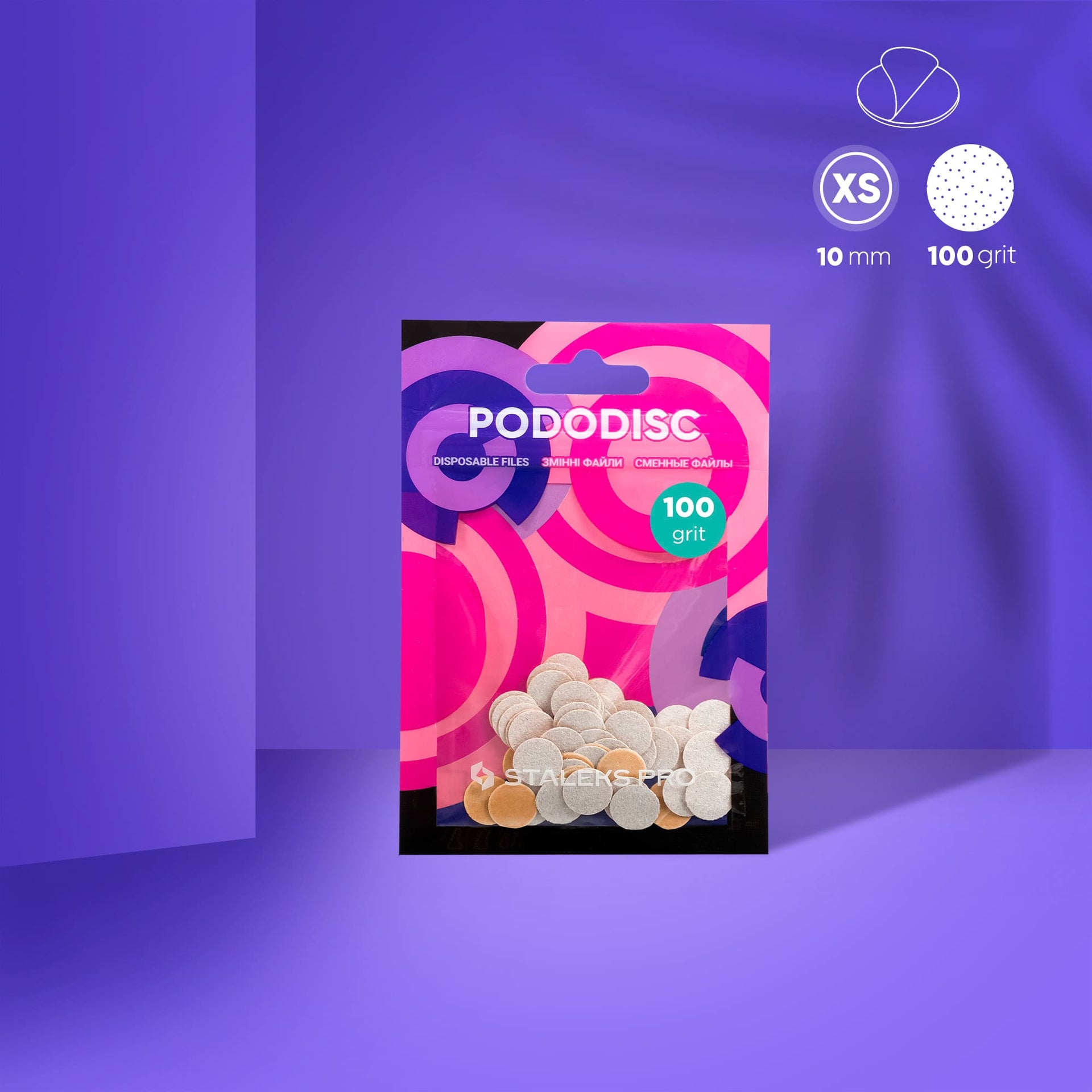 Ersatzfeilen Für Pedikür-Scheibe PODODISC STALEKS PRO XS (50 Stück)