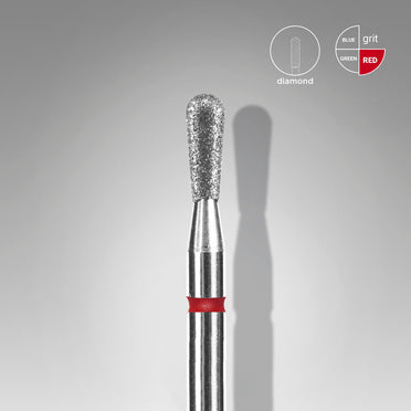 STALEKS EXPERT Diamantfräser "Streichholz" rot, Durchmesser 2,3 mm, Arbeitsteil 5 mm