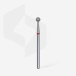 Diamantfräse "Kugel" Rot, Durchmesser 4 Mm