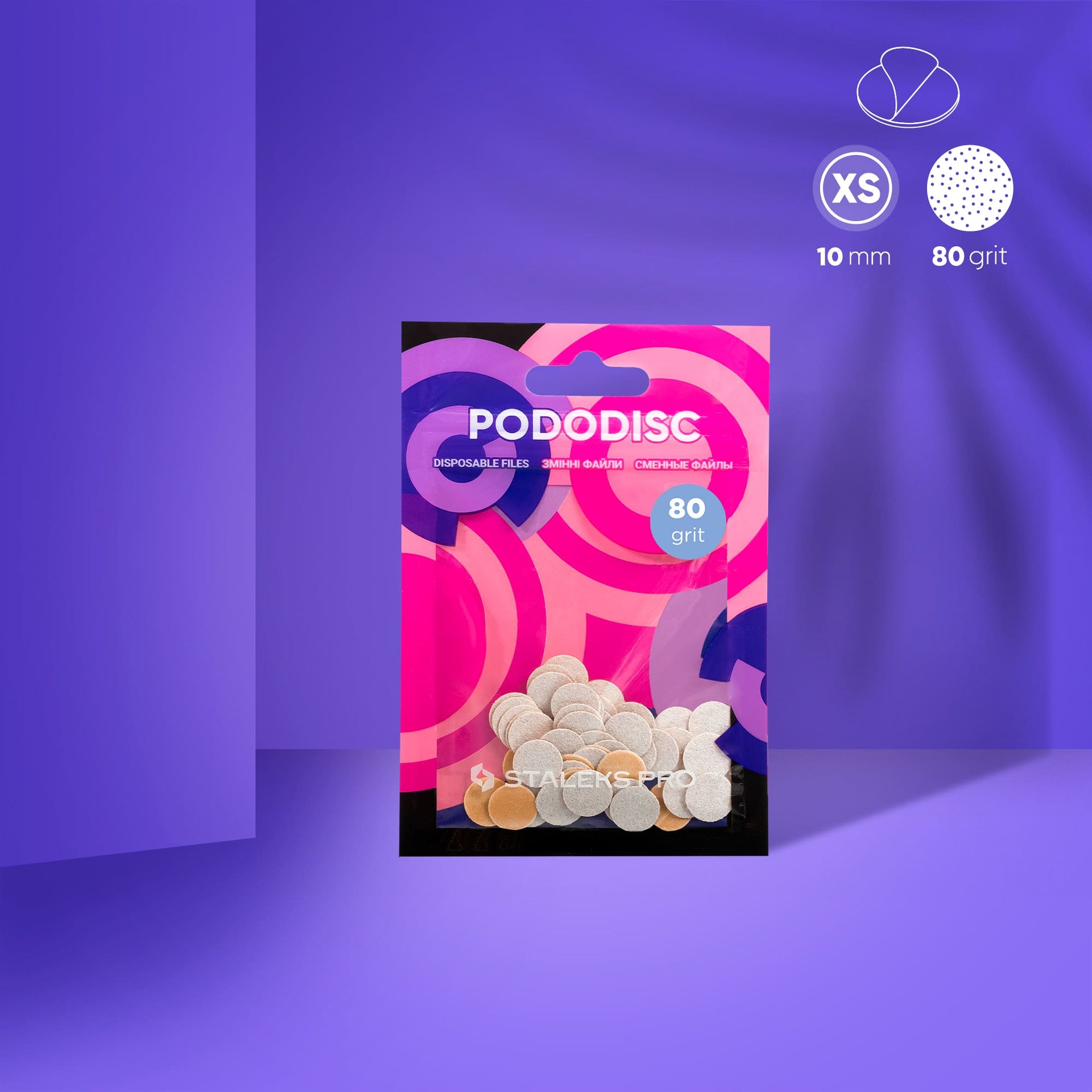 Ersatzfeilen Für Pedikür-Scheibe PODODISC STALEKS PRO XS (50 Stück)