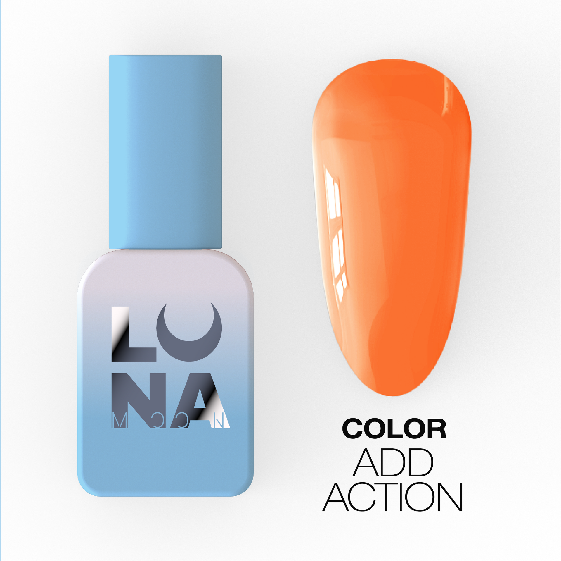Lunamoon Гель-лак ADD ACTION Color, 8 мл