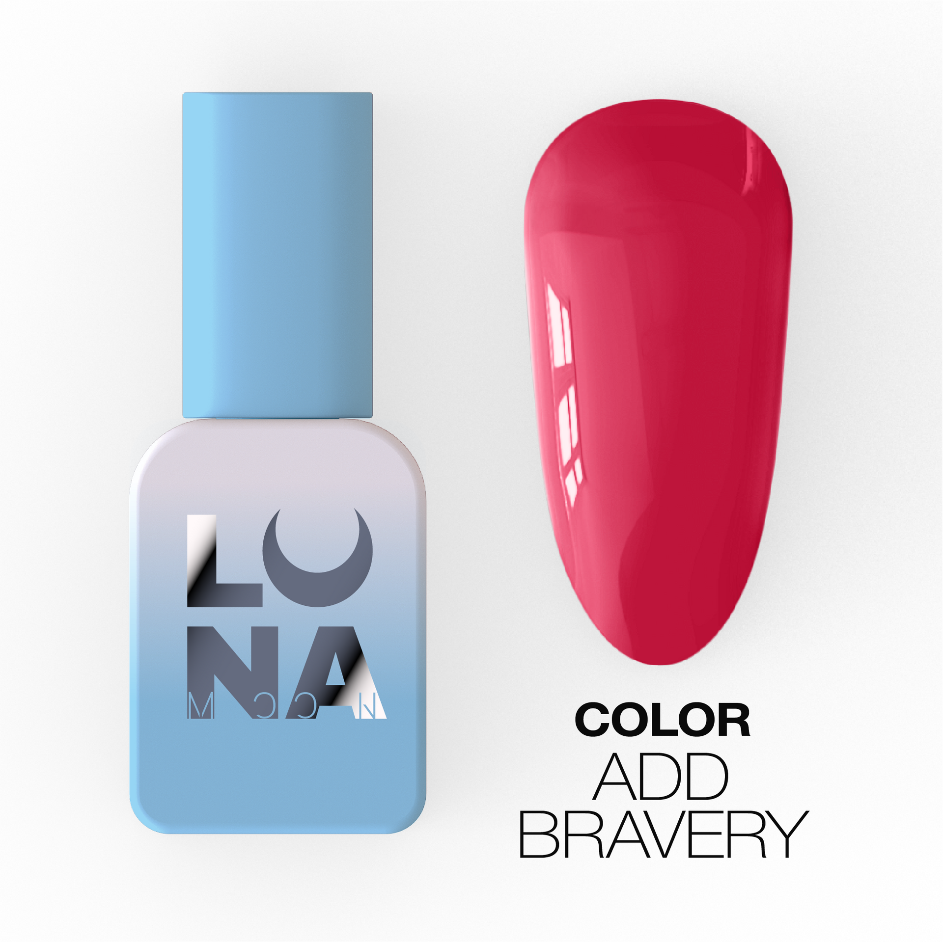 Lunamoon Gel Polish ADD BRAVERY Color, 8 ml