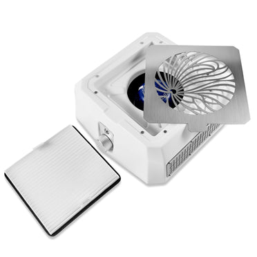 Microstop Base Pro Белая настольная вытяжка для маникюра с HEPA-фильтром