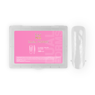 Lunamoon верхние формы для наращивания Classic Salon Square